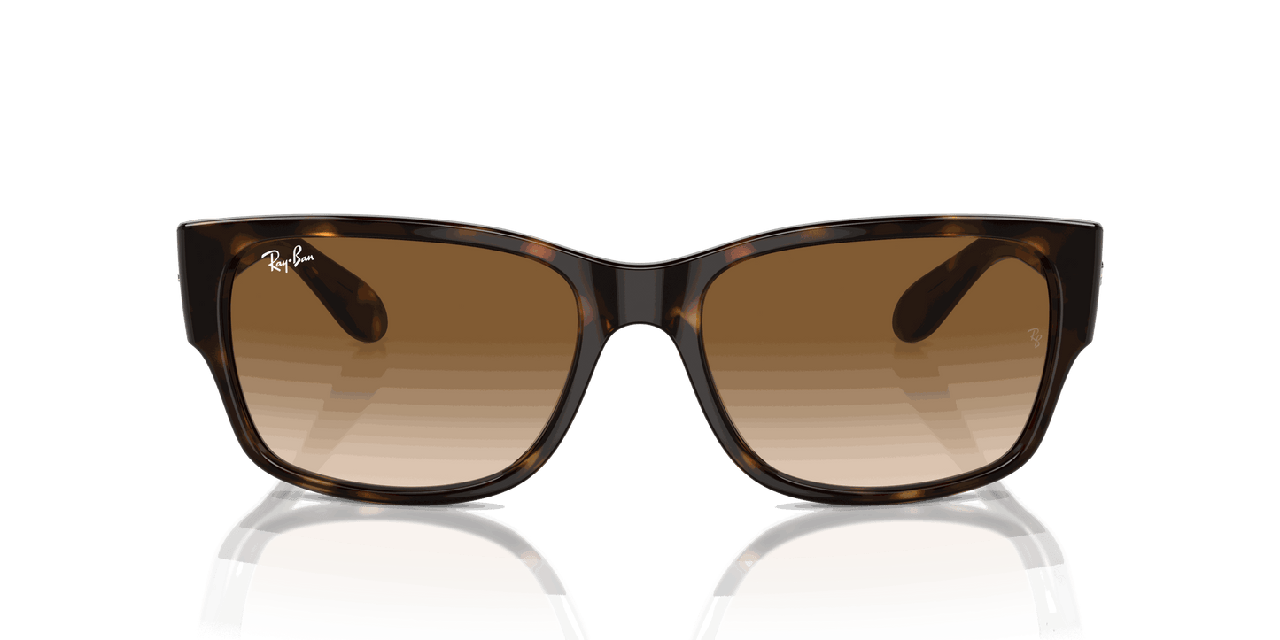 [Clear & Brown Lenses, Polished Havana Frame]