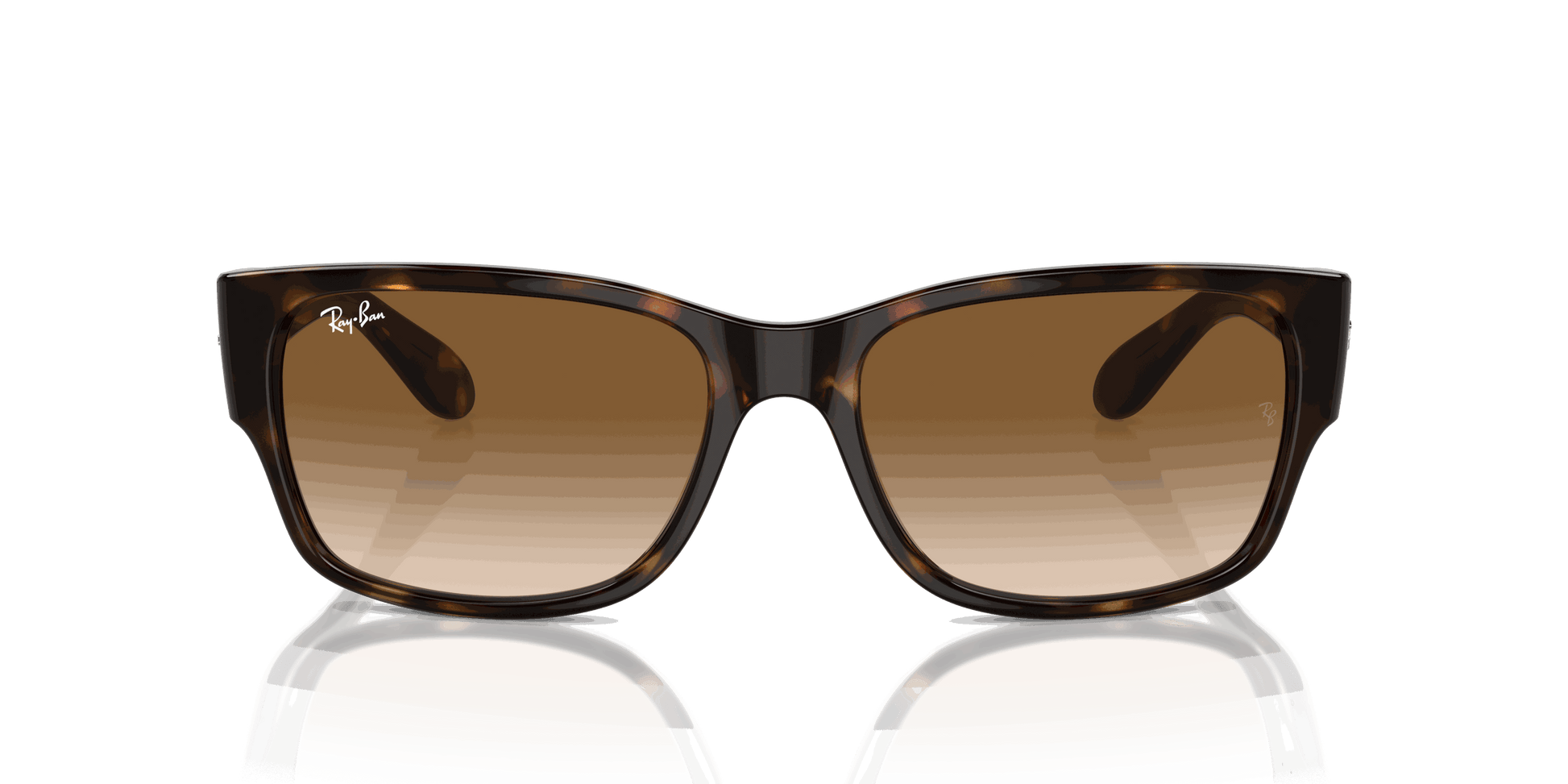 [Clear & Brown Lenses, Polished Havana Frame]