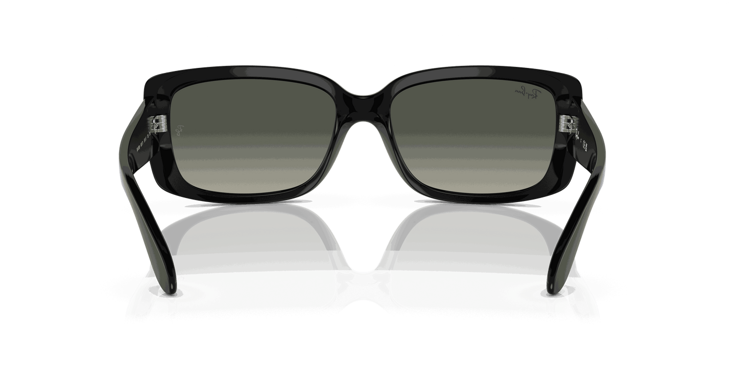 [Grey Lenses, Polished Black Frame]