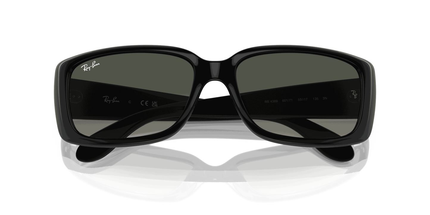 [Grey Lenses, Polished Black Frame]