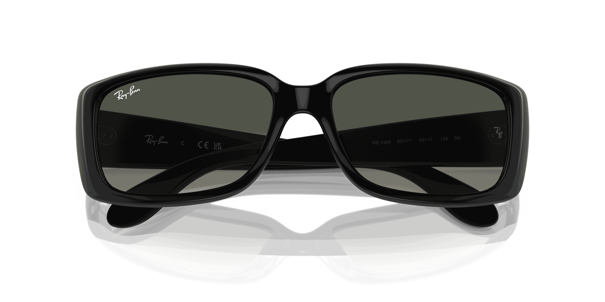 [Grey Lenses, Polished Black Frame]