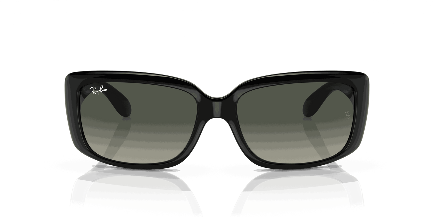 [Grey Lenses, Polished Black Frame]
