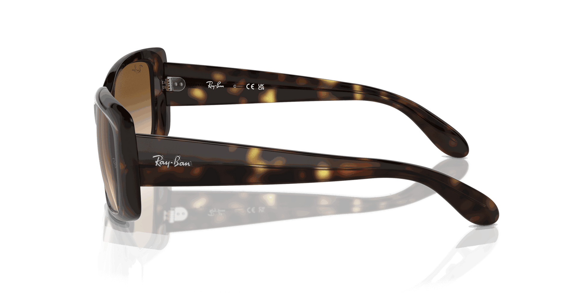 [Clear Brown Lenses, Polished Havana Frame]