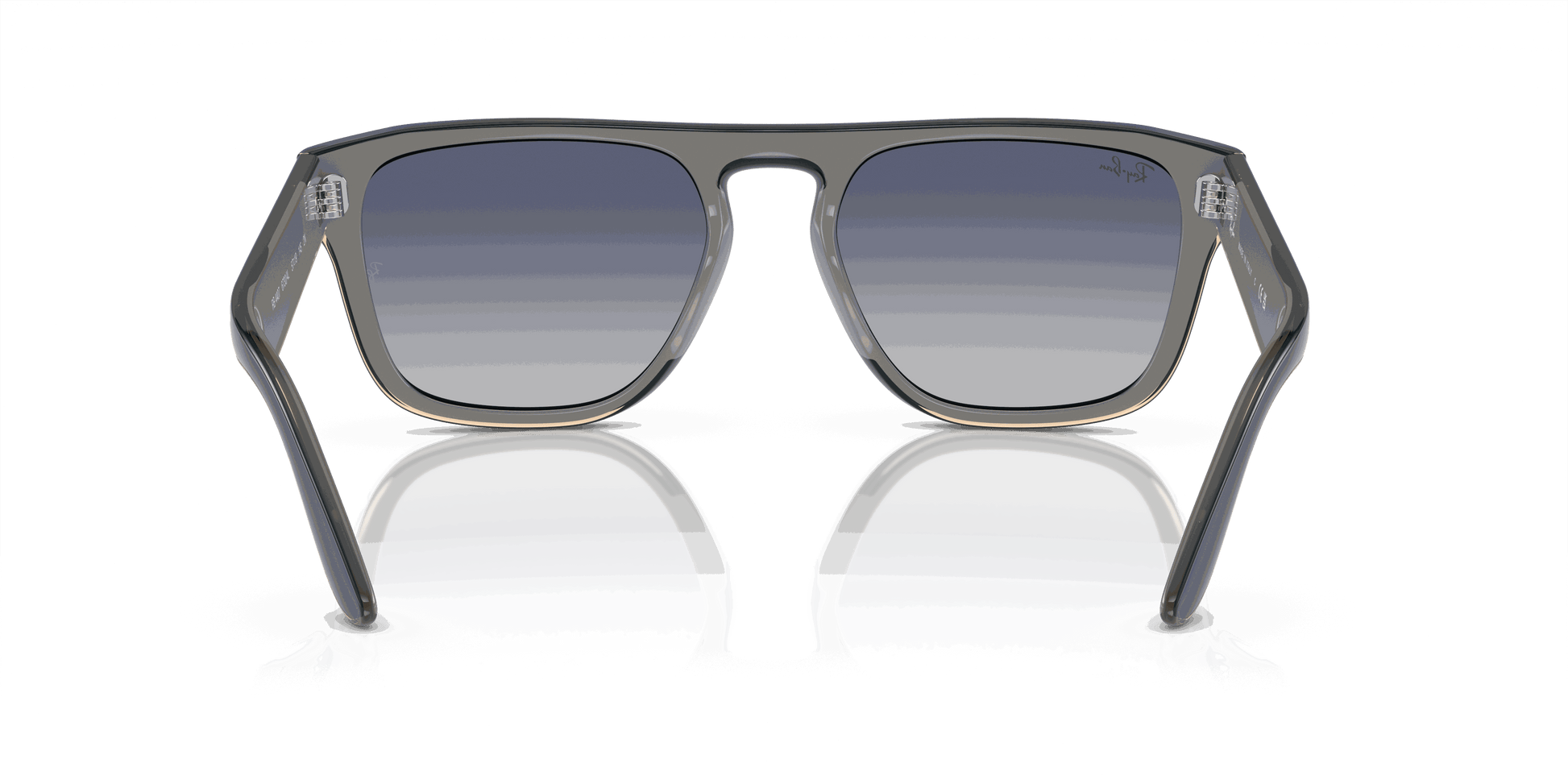 [Grey/Blue Lenses, Polished Blue & Grey & Transparent Light Brown Frame]
