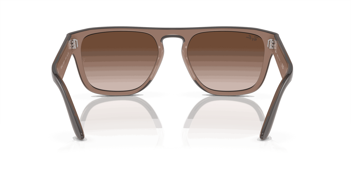 [Brown Lenses, Polished Brown Light Brown Transparent Beige Frame]