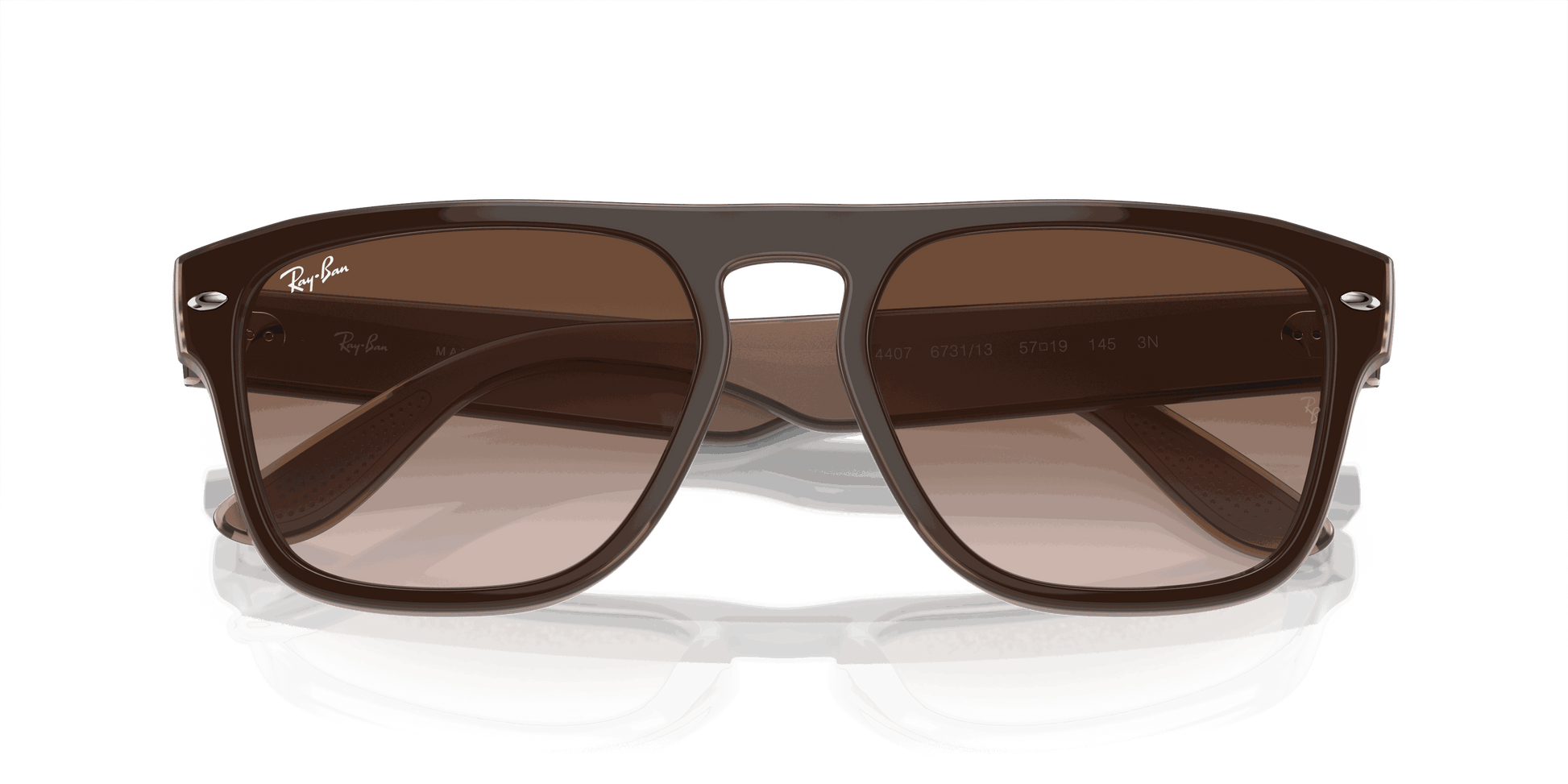 [Brown Lenses, Polished Brown Light Brown Transparent Beige Frame]