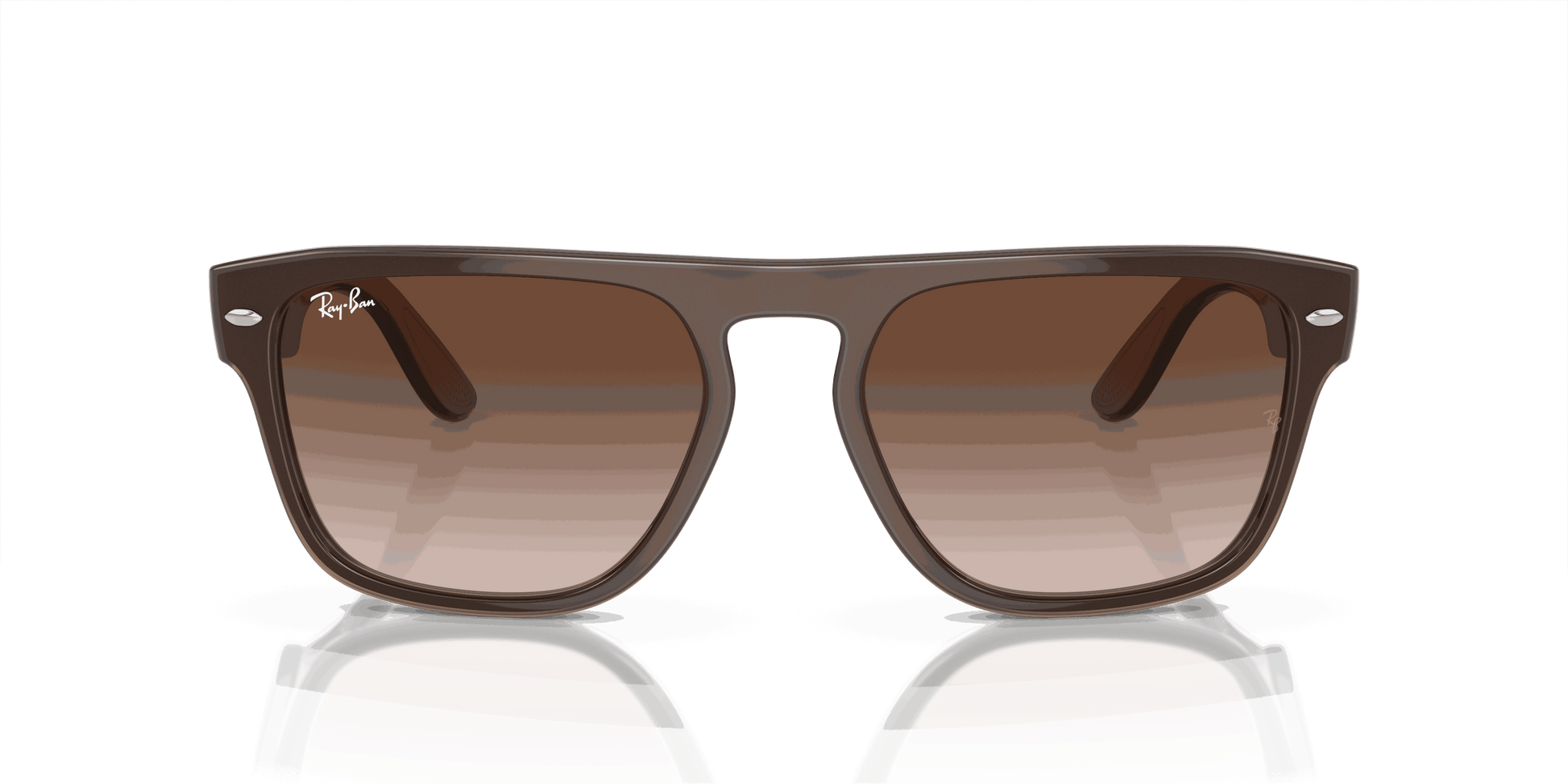 [Brown Lenses, Polished Brown Light Brown Transparent Beige Frame]