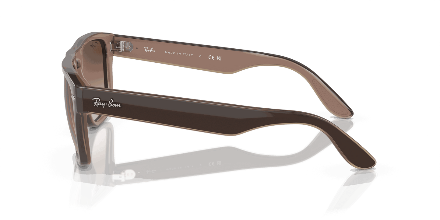 [Brown Lenses, Polished Brown Light Brown Transparent Beige Frame]