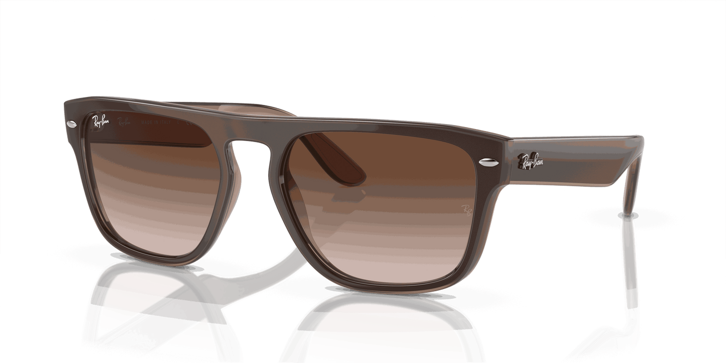 [Brown Lenses, Polished Brown Light Brown Transparent Beige Frame]