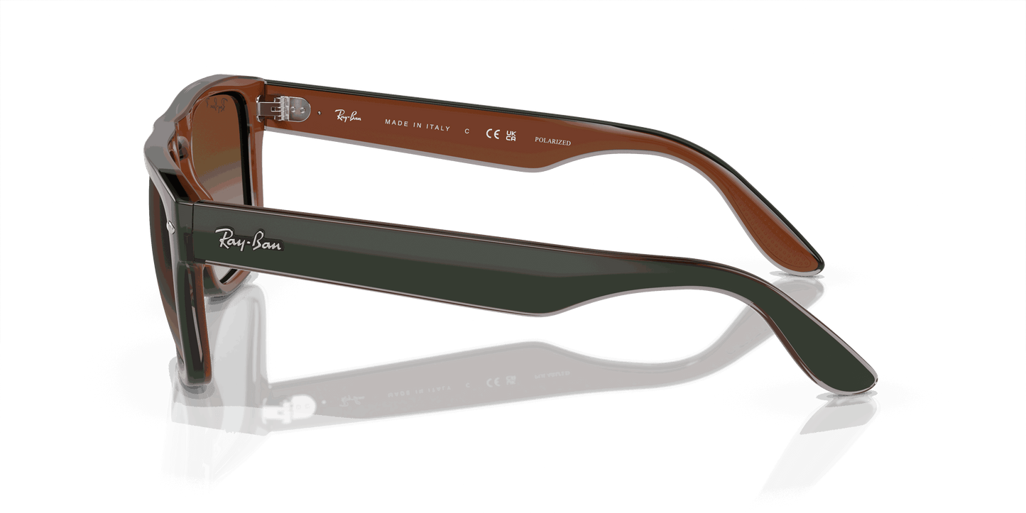 [Brown Lenses, Polished Green & Dark Grey & Transparent Brown Frame]