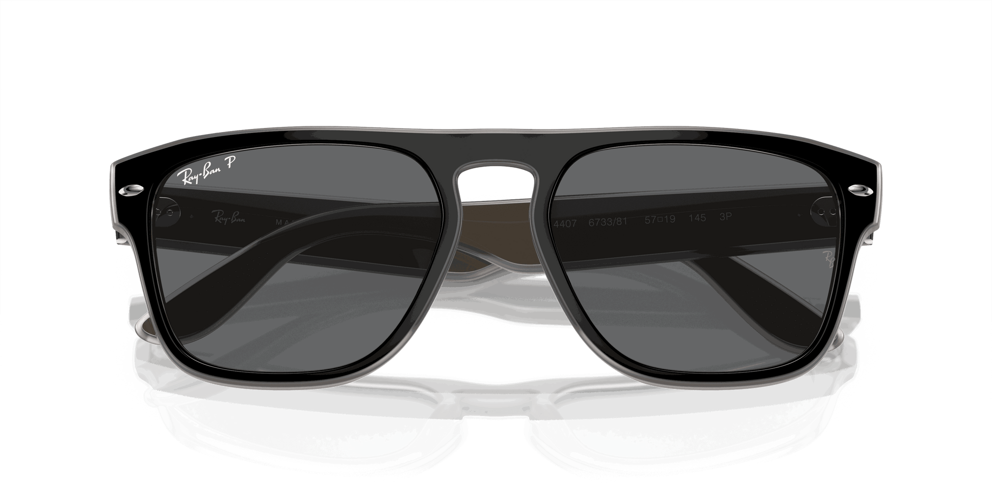 [Dark Grey Lenses, Polished Black & Light Grey & Transparent Grey Frame]