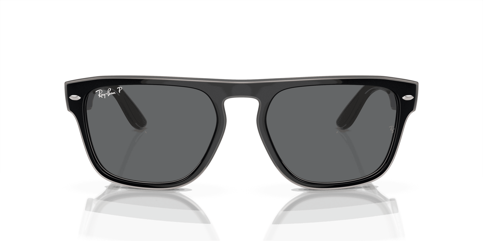 [Dark Grey Lenses, Polished Black & Light Grey & Transparent Grey Frame]