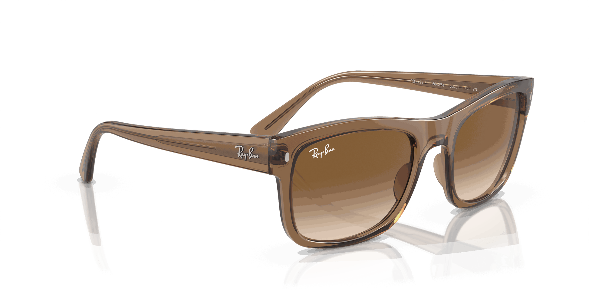 [Clear/Brown Lenses, Polished Transparent Light Brown Frame]