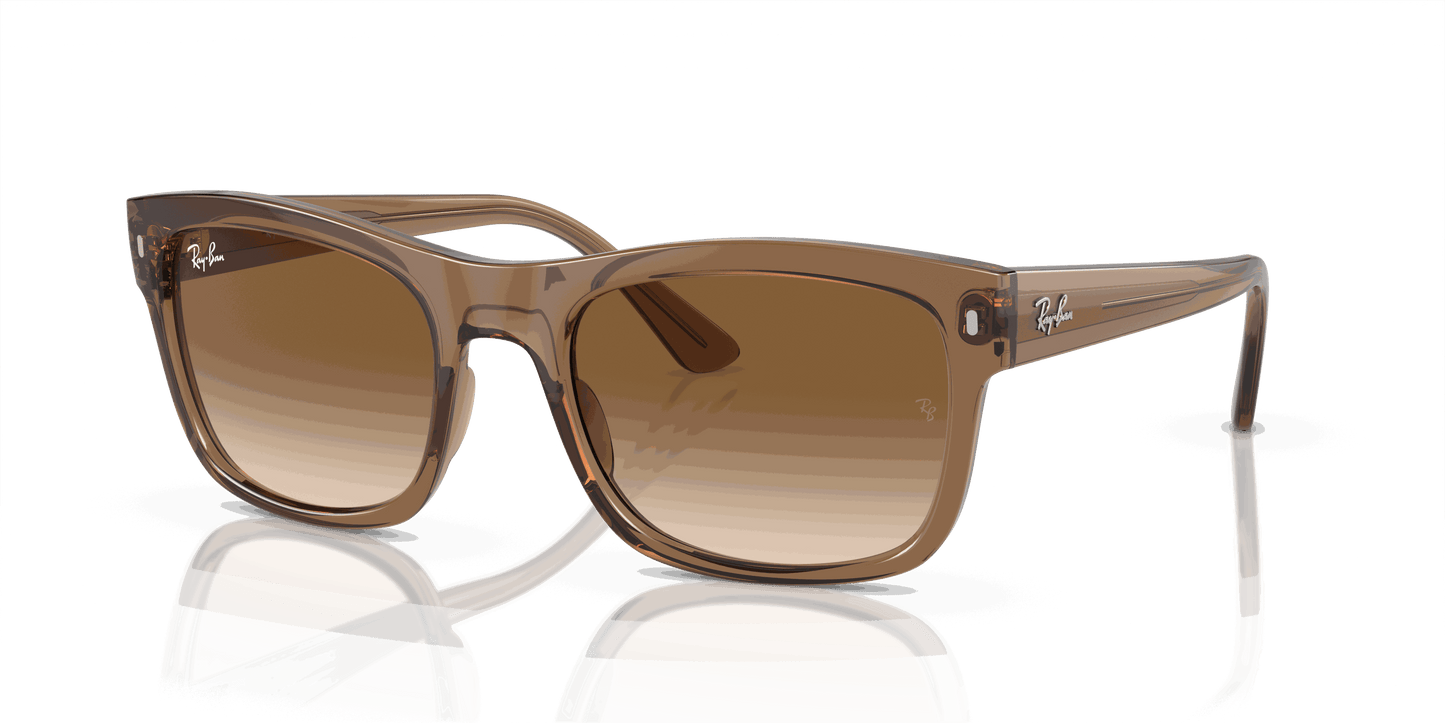 [Clear/Brown Lenses, Polished Transparent Light Brown Frame]