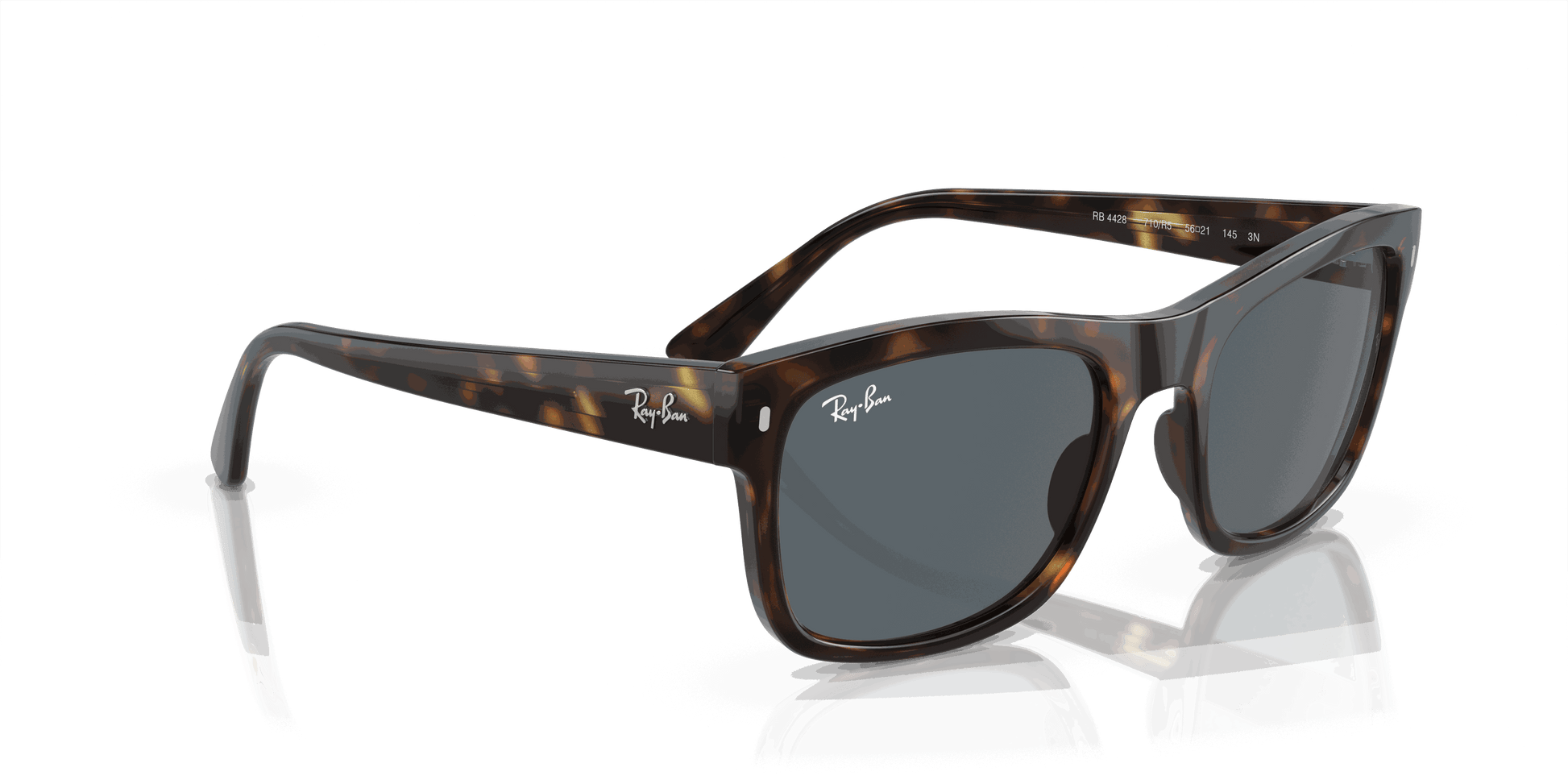 [Blue Lenses, Polished Havana Frame]