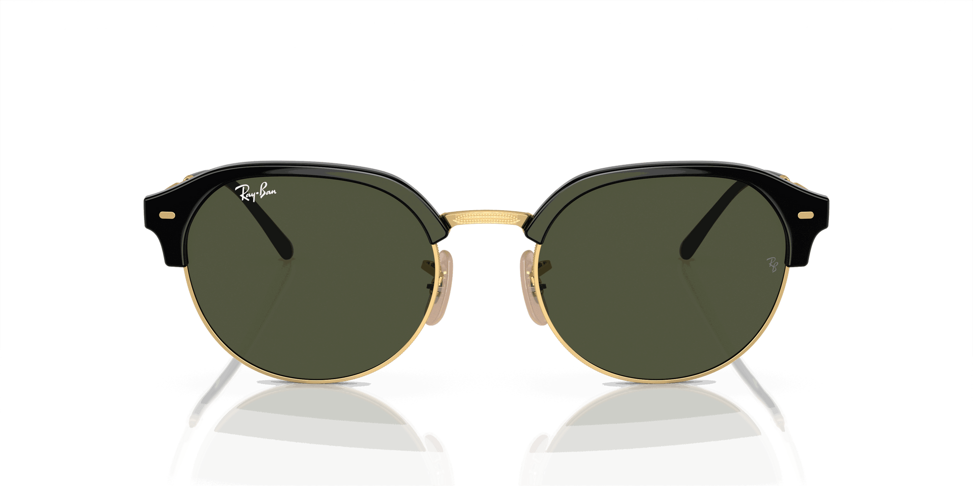 [Green Lenses, Polished Black On Gold Frame]