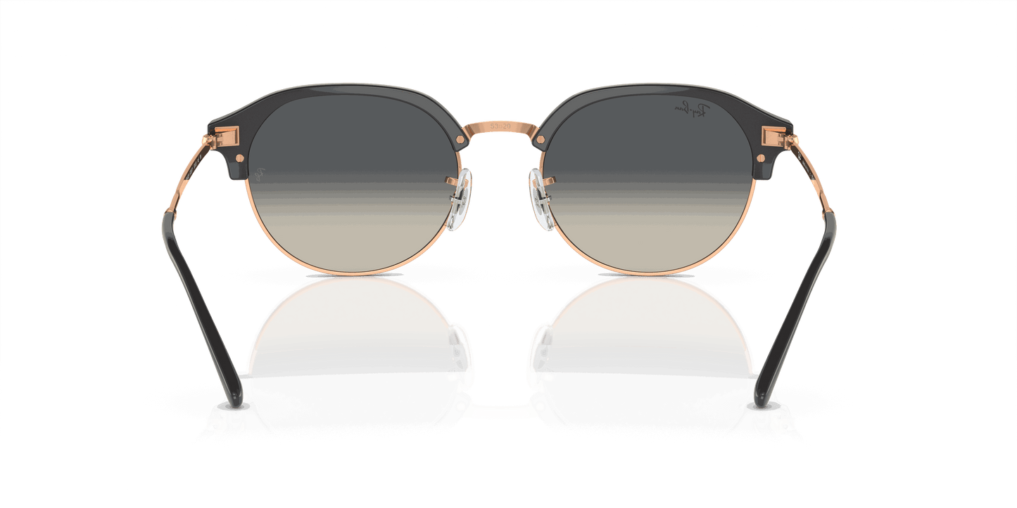 [Grey Lenses, Polished Dark Grey On Rose Gold Frame]