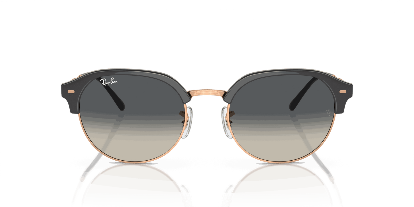 [Grey Lenses, Polished Dark Grey On Rose Gold Frame]