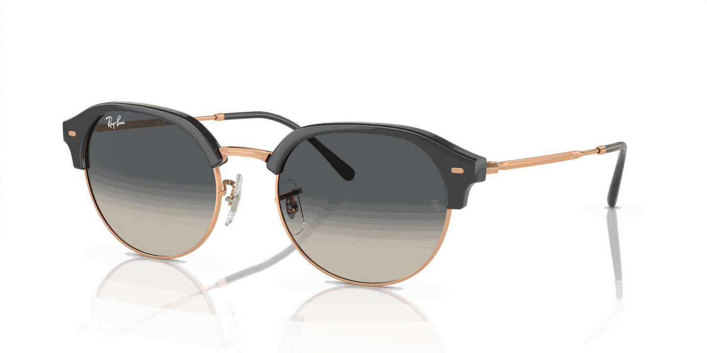 [Grey Lenses, Polished Dark Grey On Rose Gold Frame]