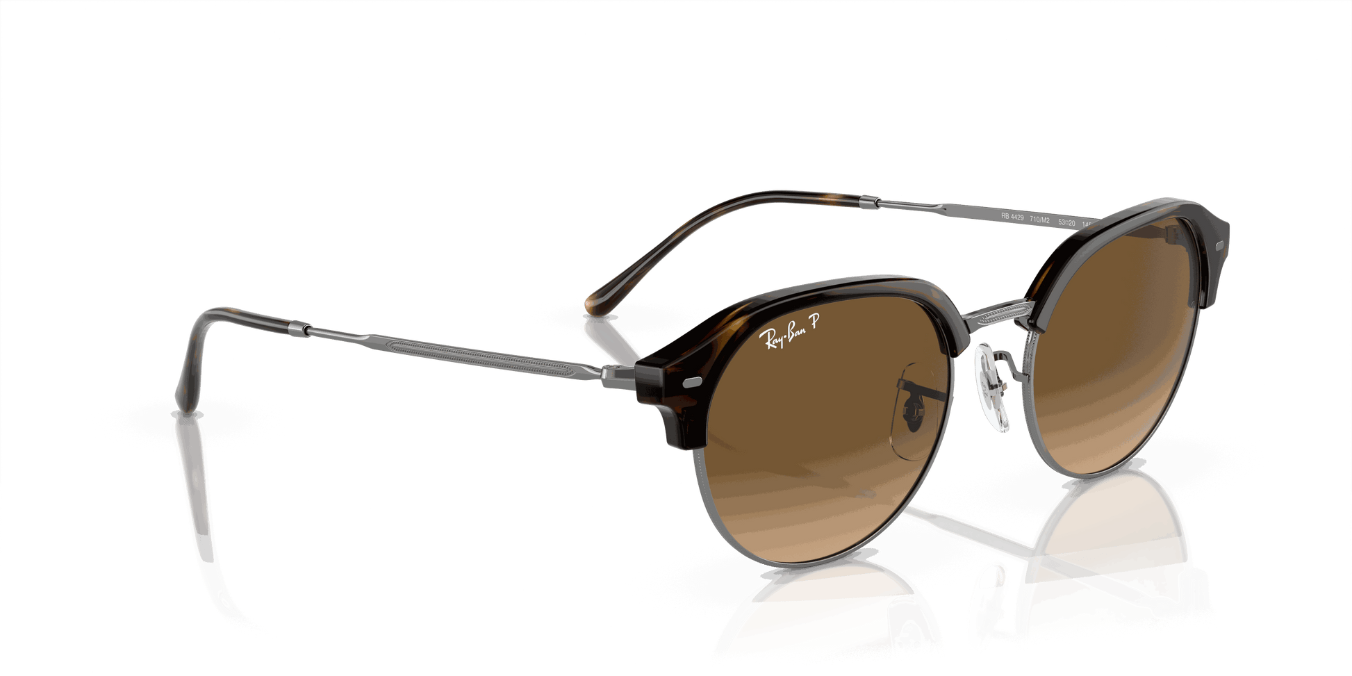 [Brown Lenses, Polished Havana On Gunmetal Frame]