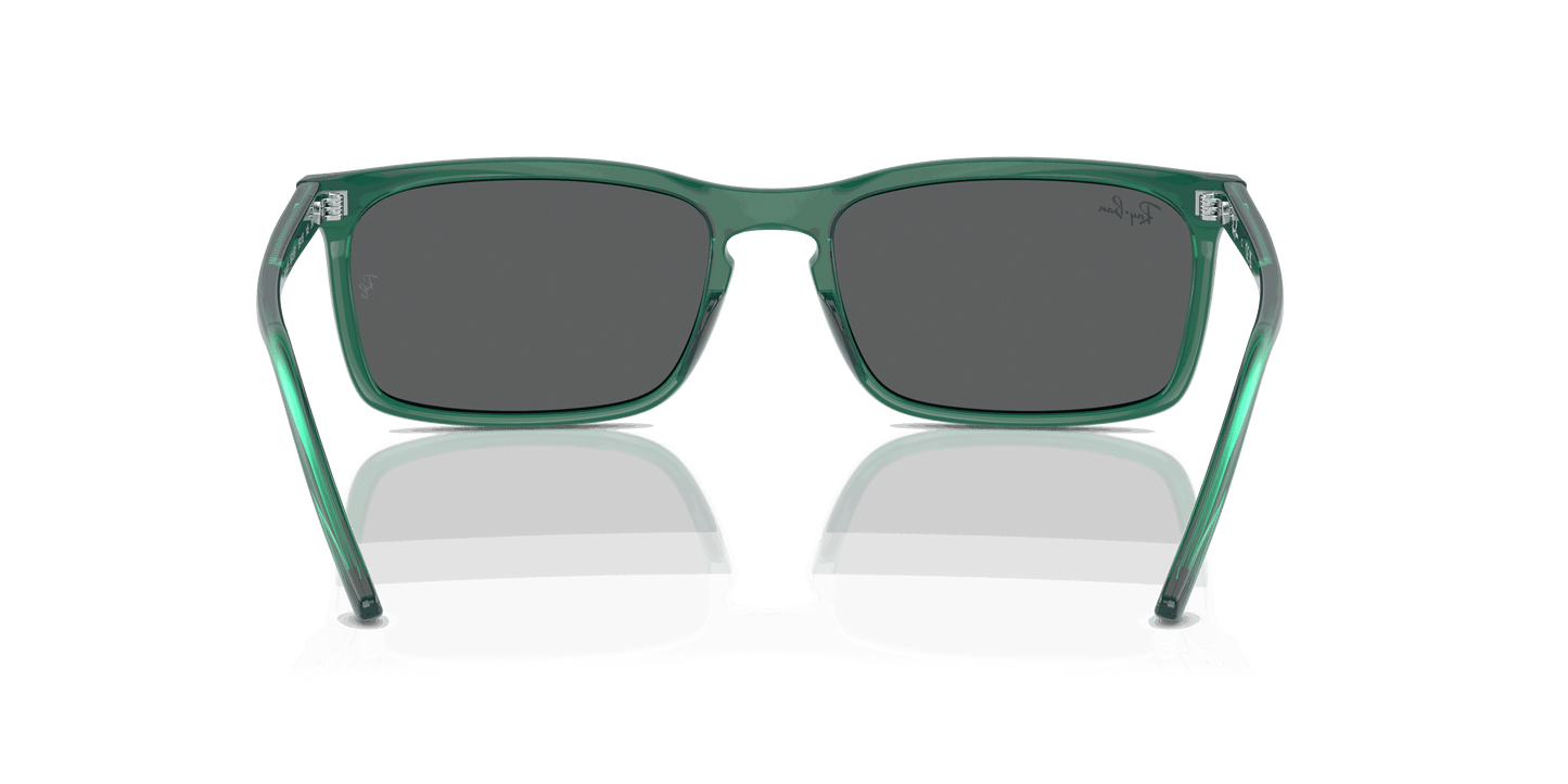 [Dark Grey Lenses, Polished Transparent Green Frame]