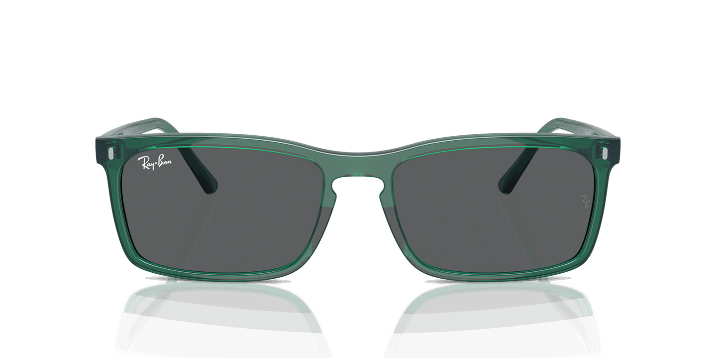 [Dark Grey Lenses, Polished Transparent Green Frame]