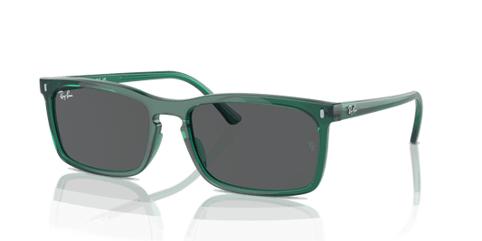 [Dark Grey Lenses, Polished Transparent Green Frame]