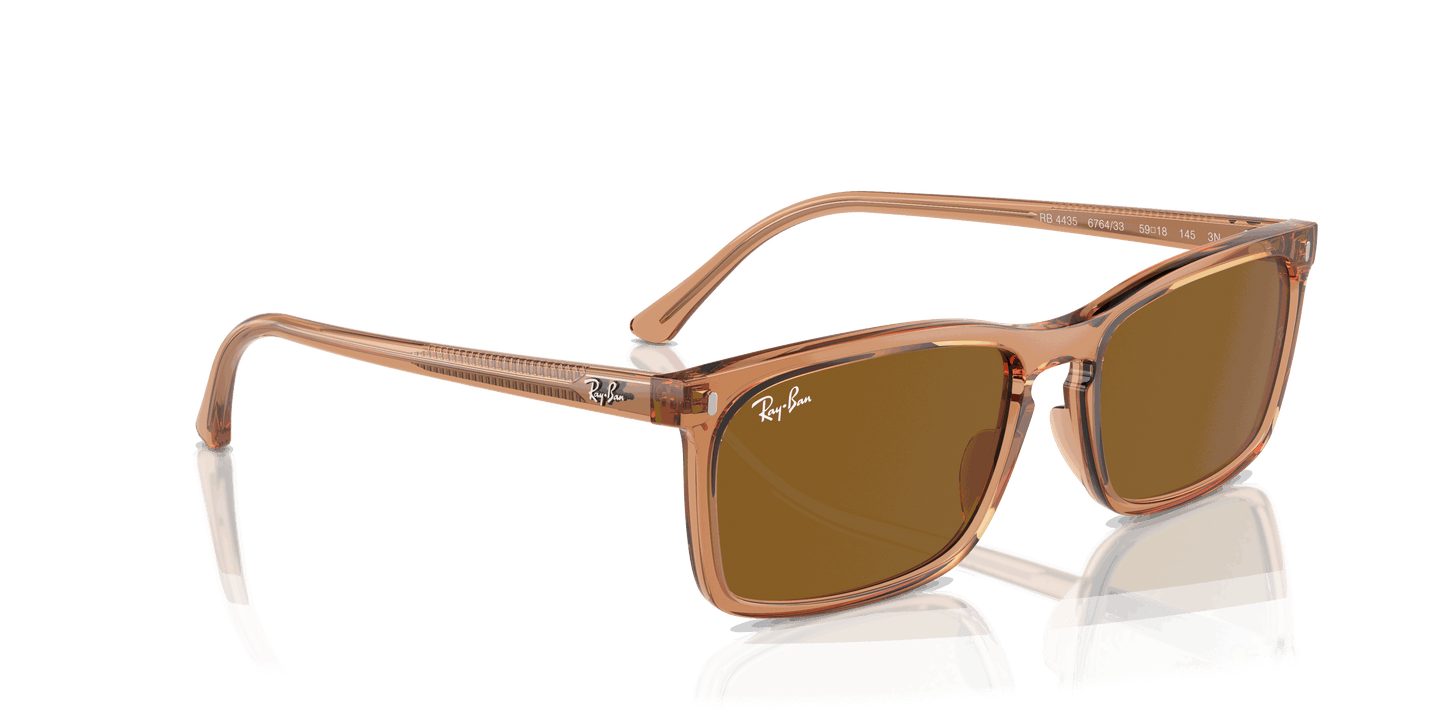 [Brown Lenses, Polished Transparent Brown Frame]