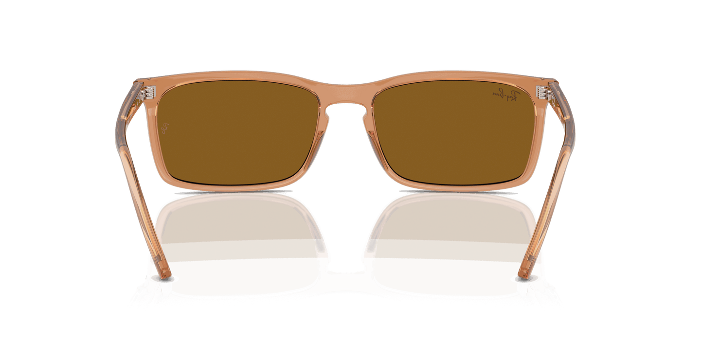 [Brown Lenses, Polished Transparent Brown Frame]