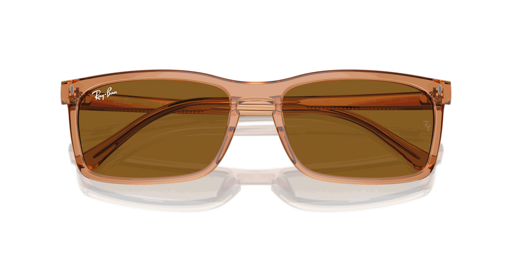 [Brown Lenses, Polished Transparent Brown Frame]