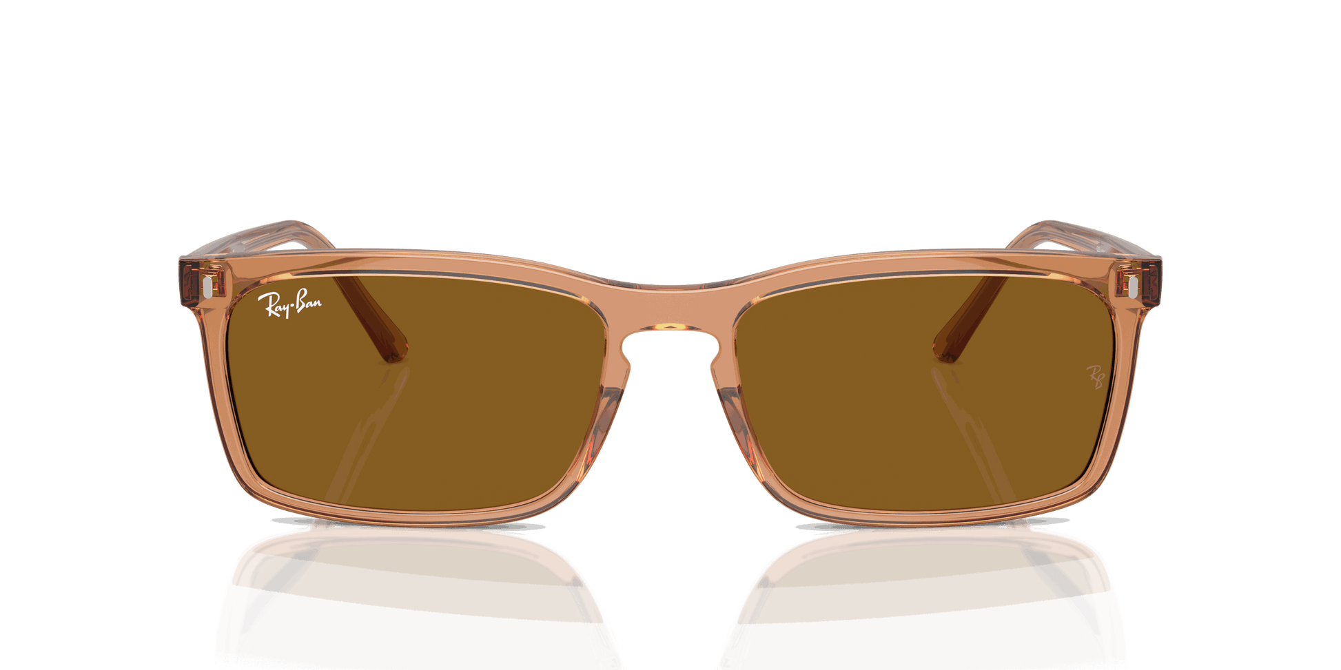 [Brown Lenses, Polished Transparent Brown Frame]