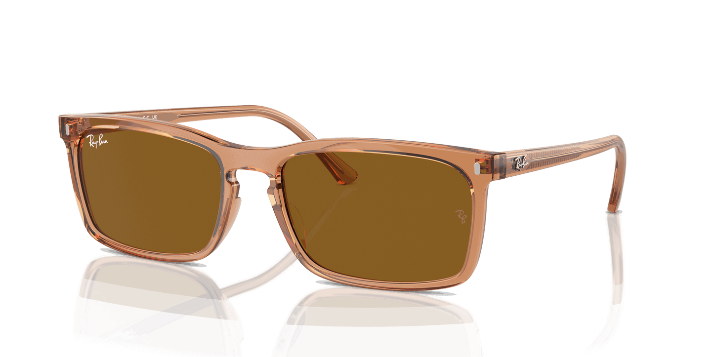 [Brown Lenses, Polished Transparent Brown Frame]