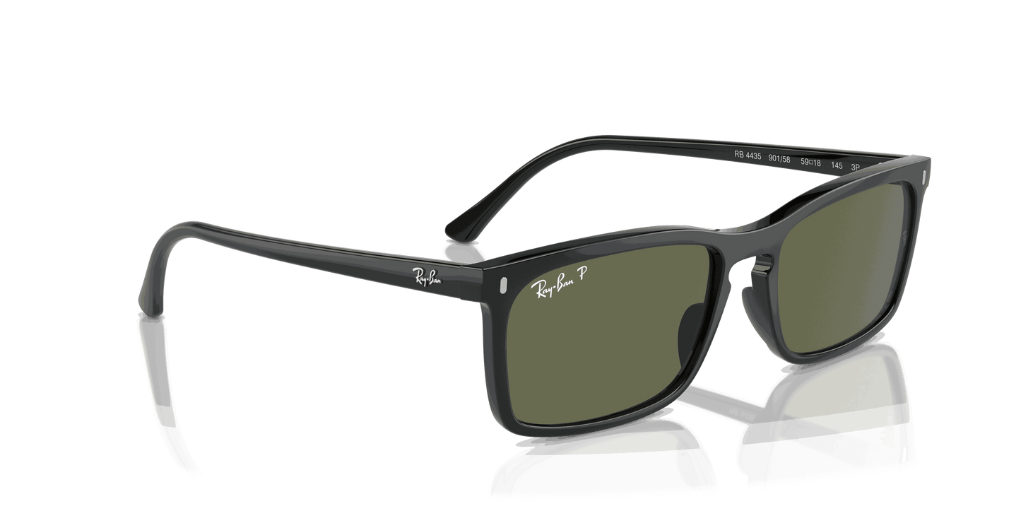 [Green Lenses, Polished Black Frame]