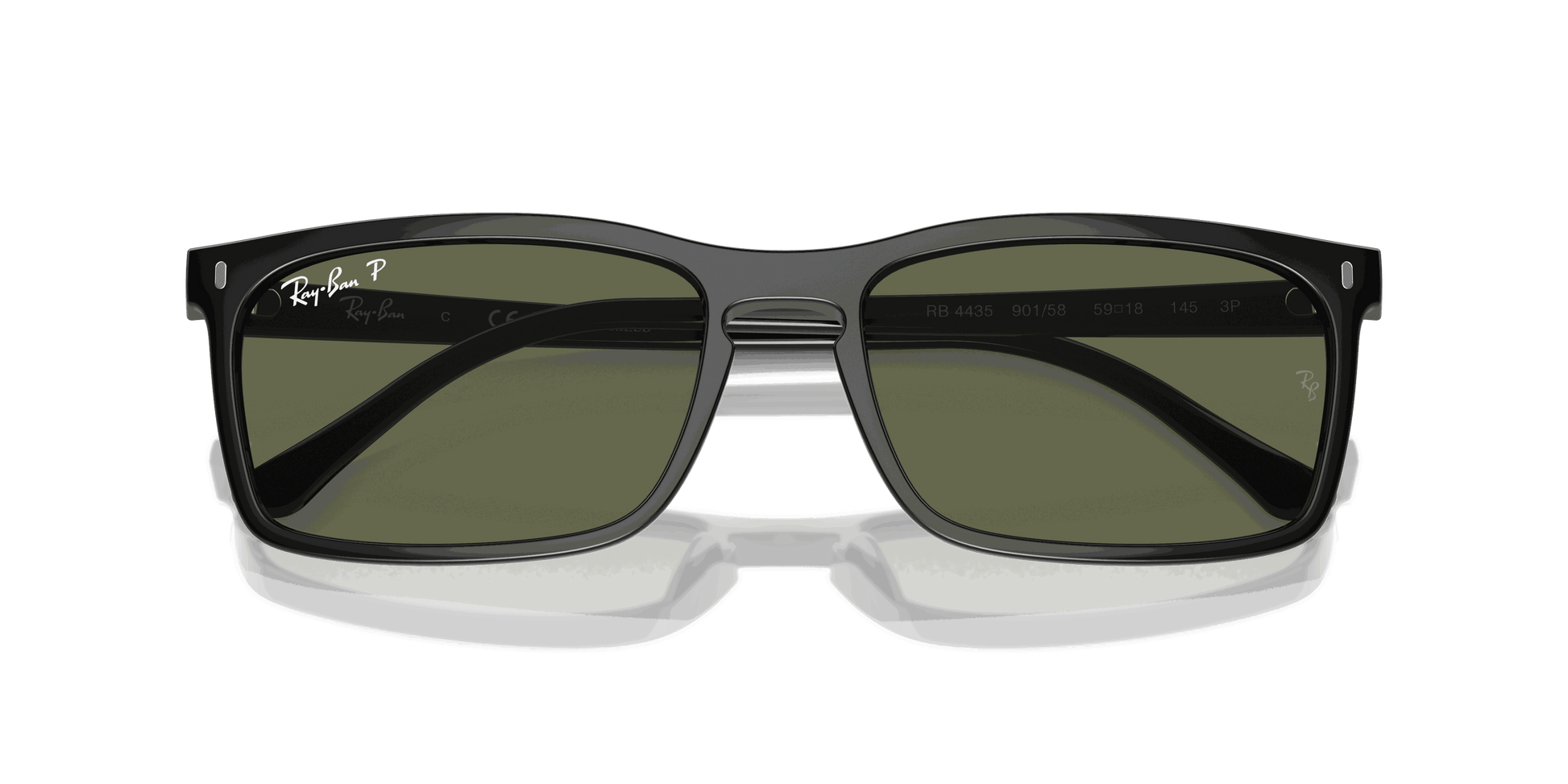 [Green Lenses, Polished Black Frame]