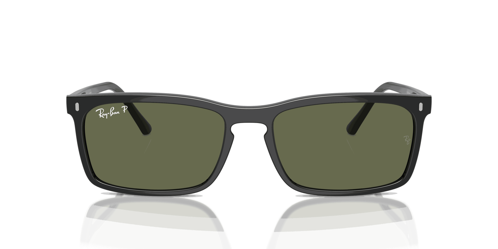 [Green Lenses, Polished Black Frame]