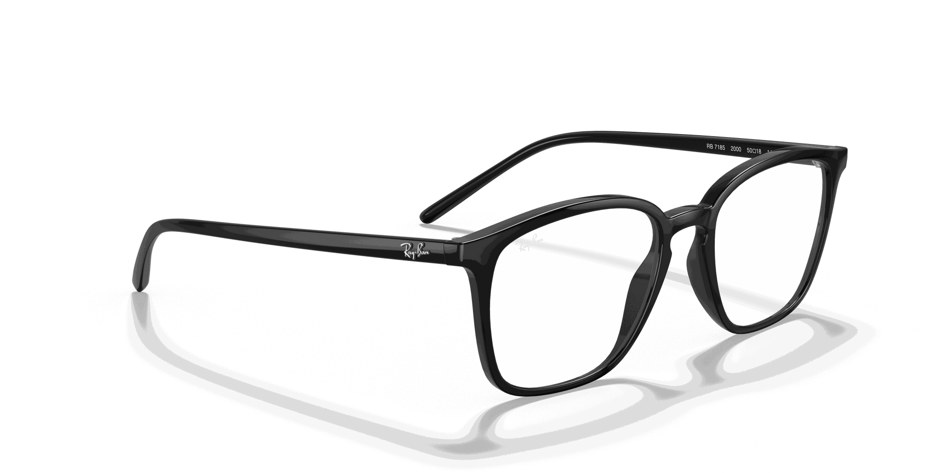 [Clear Lenses, Polished Black Frame]
