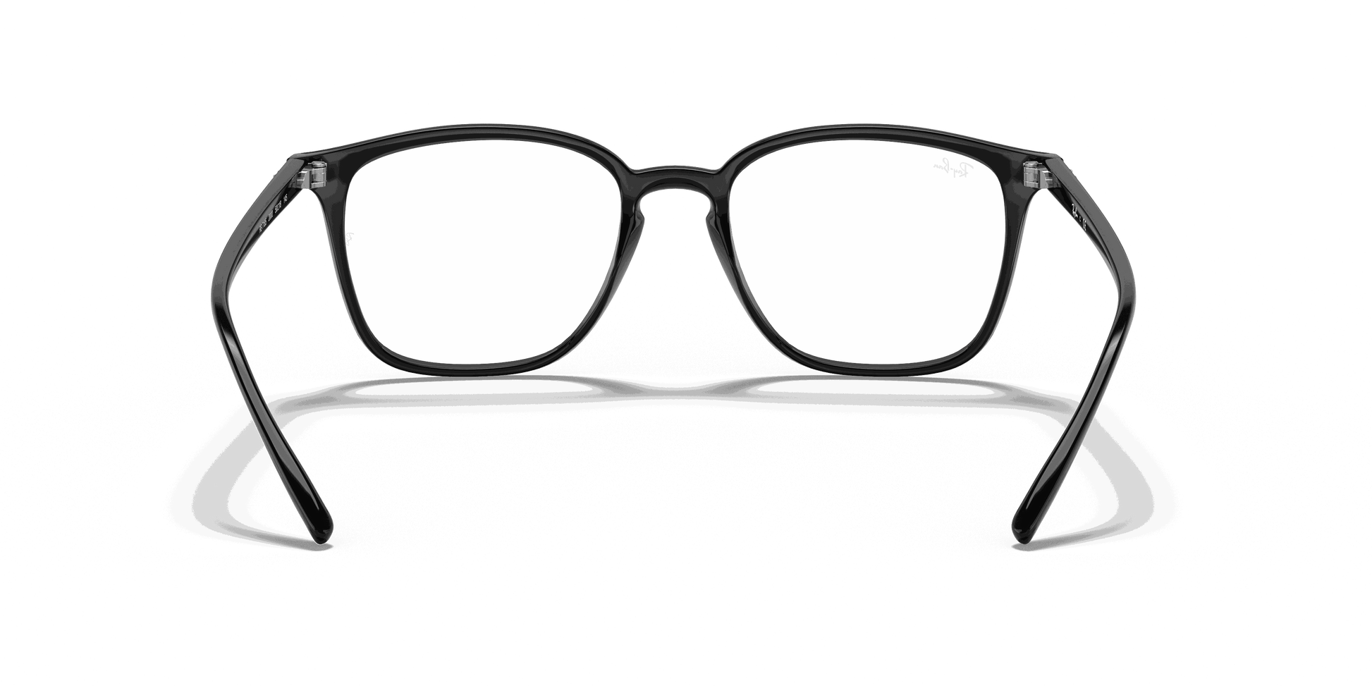 [Clear Lenses, Polished Black Frame]
