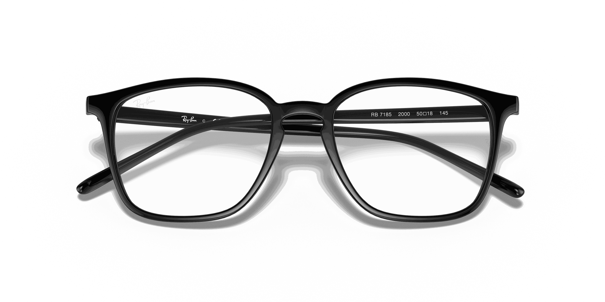 [Clear Lenses, Polished Black Frame]