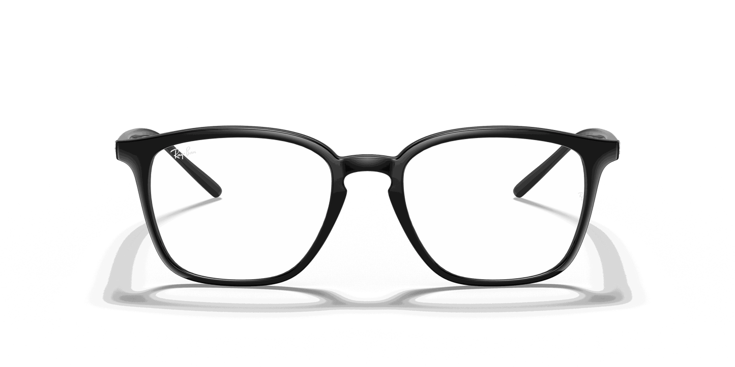 [Clear Lenses, Polished Black Frame]