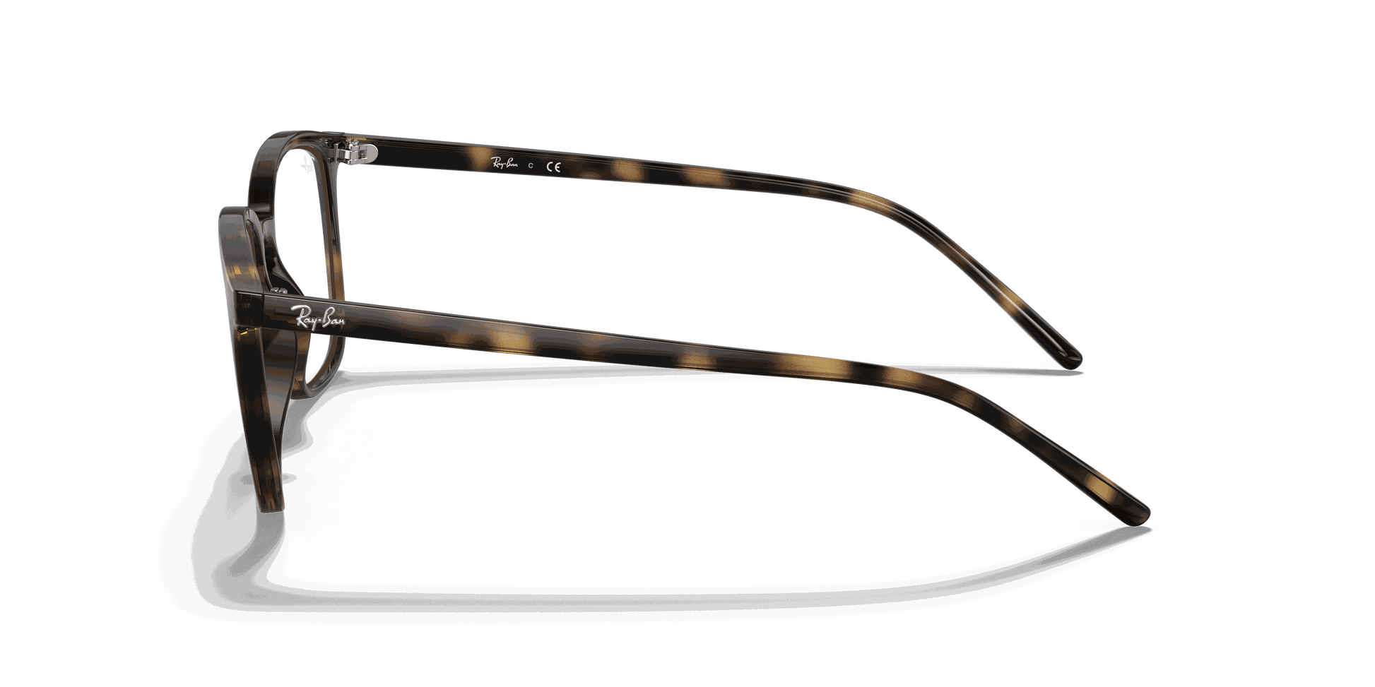 [Clear Lenses, Polished Havana Frame]
