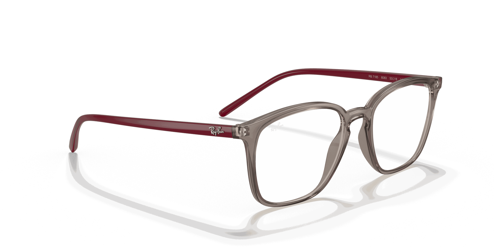 [Clear Lenses, Polished Transparent Grey Frame]