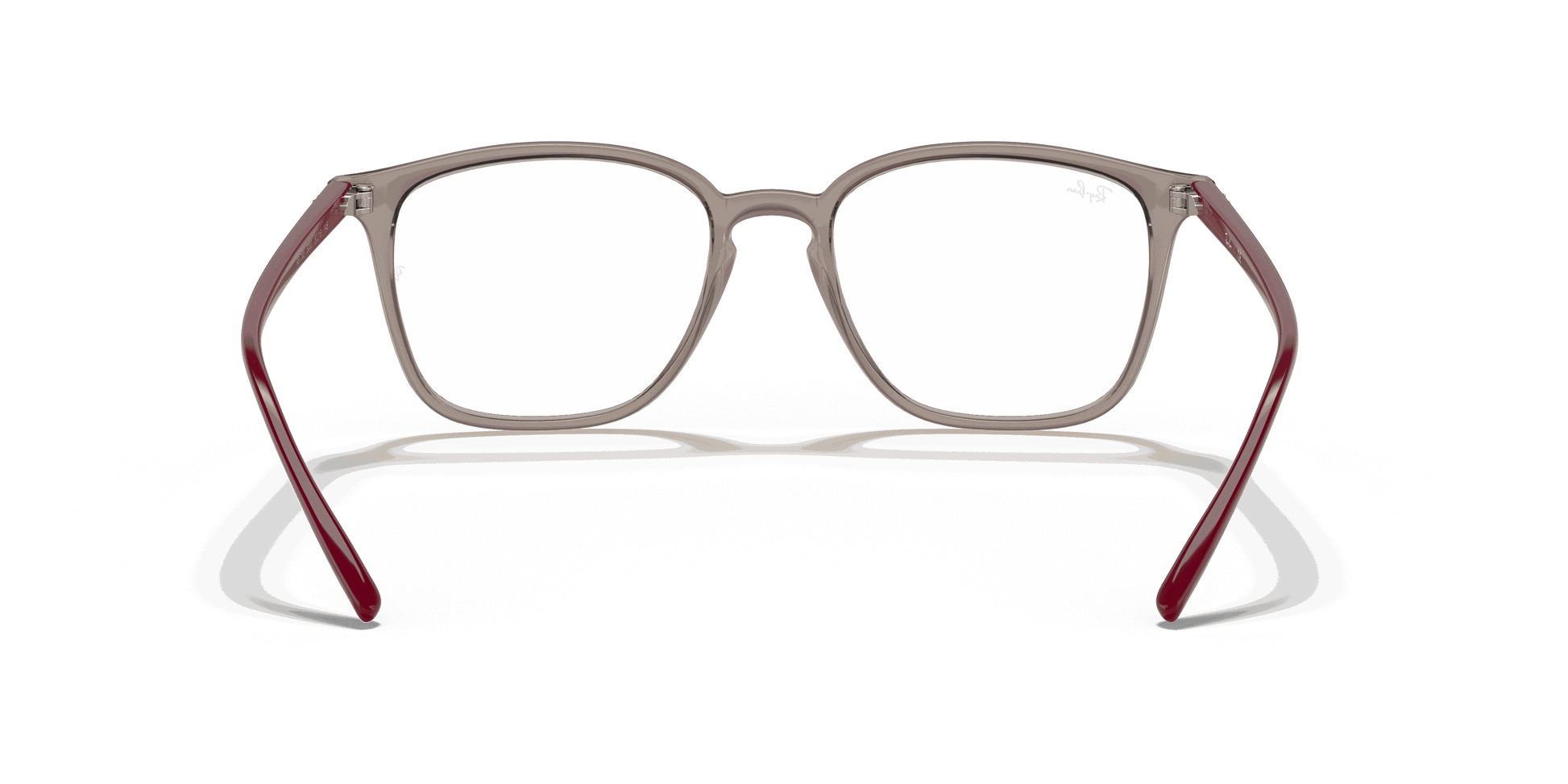 [Clear Lenses, Polished Transparent Grey Frame]