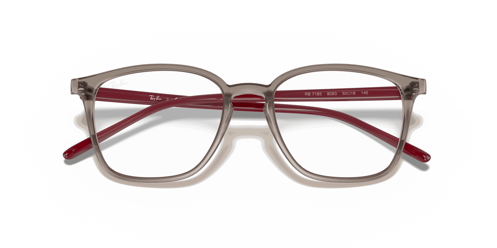 [Clear Lenses, Polished Transparent Grey Frame]