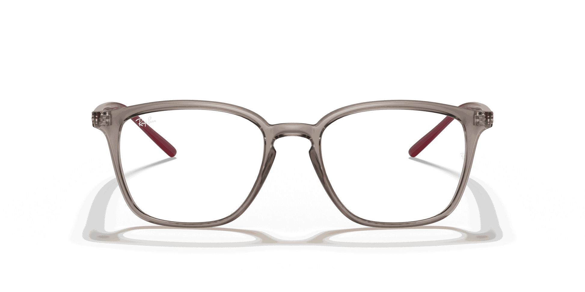[Clear Lenses, Polished Transparent Grey Frame]