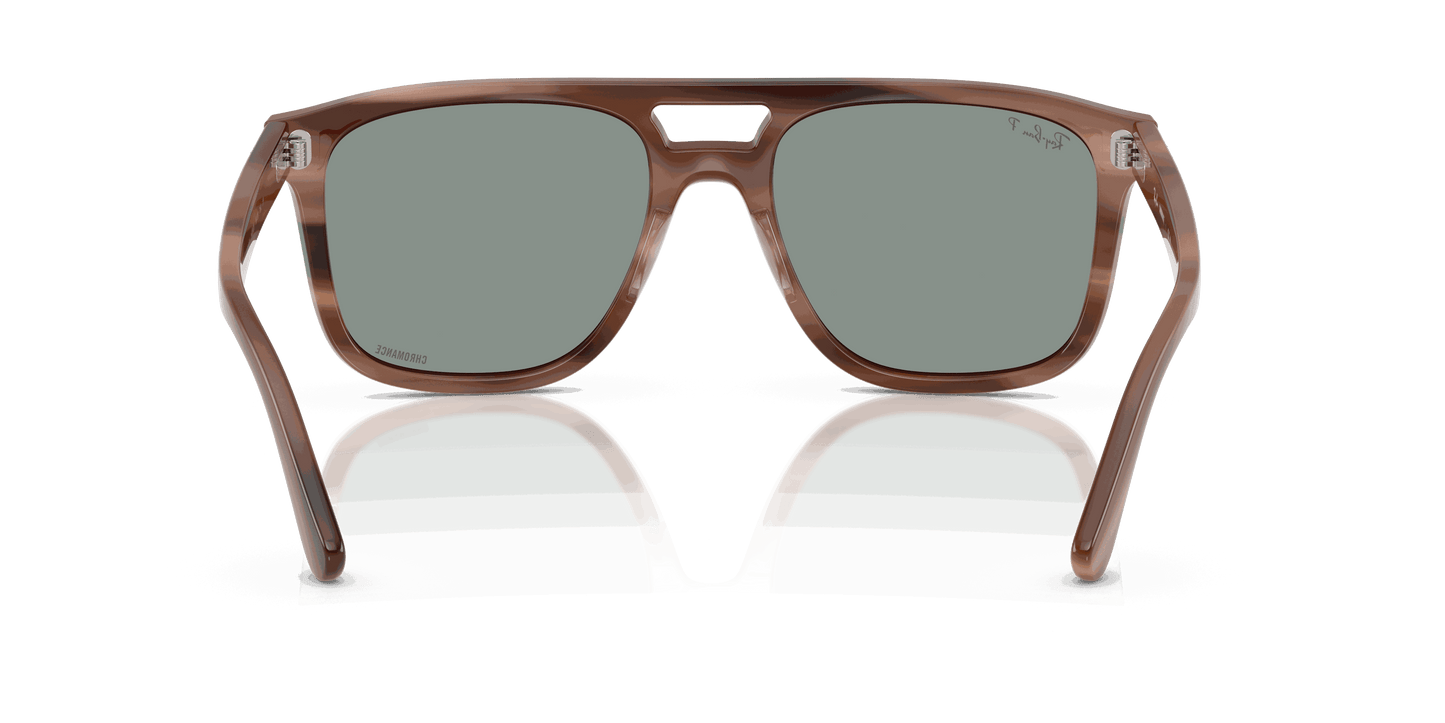 [Polarized Light Blue Lenses, Polished Havana Brown Frame]