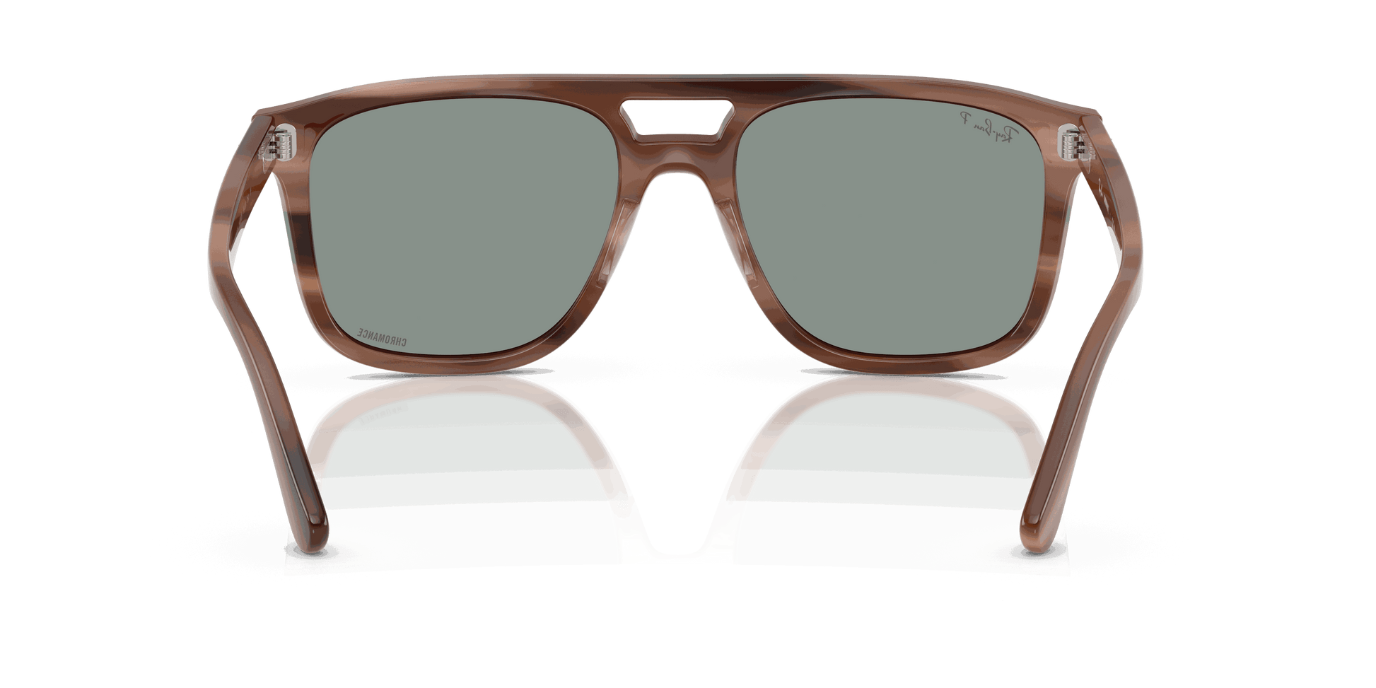 [Polarized Light Blue Lenses, Polished Havana Brown Frame]