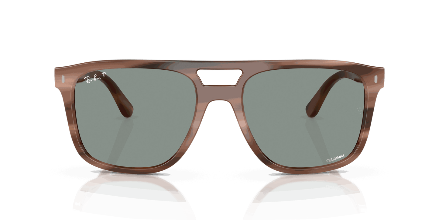 [Polarized Light Blue Lenses, Polished Havana Brown Frame]