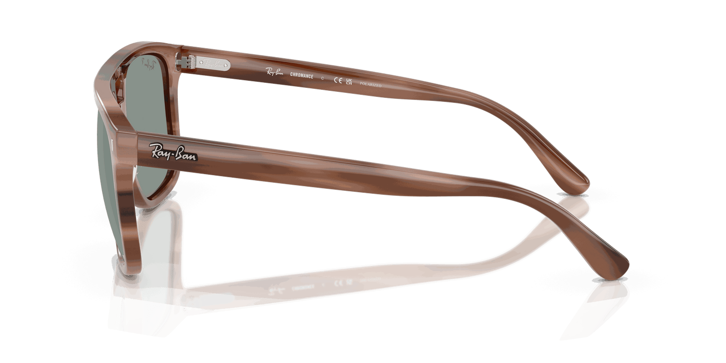 [Polarized Light Blue Lenses, Polished Havana Brown Frame]