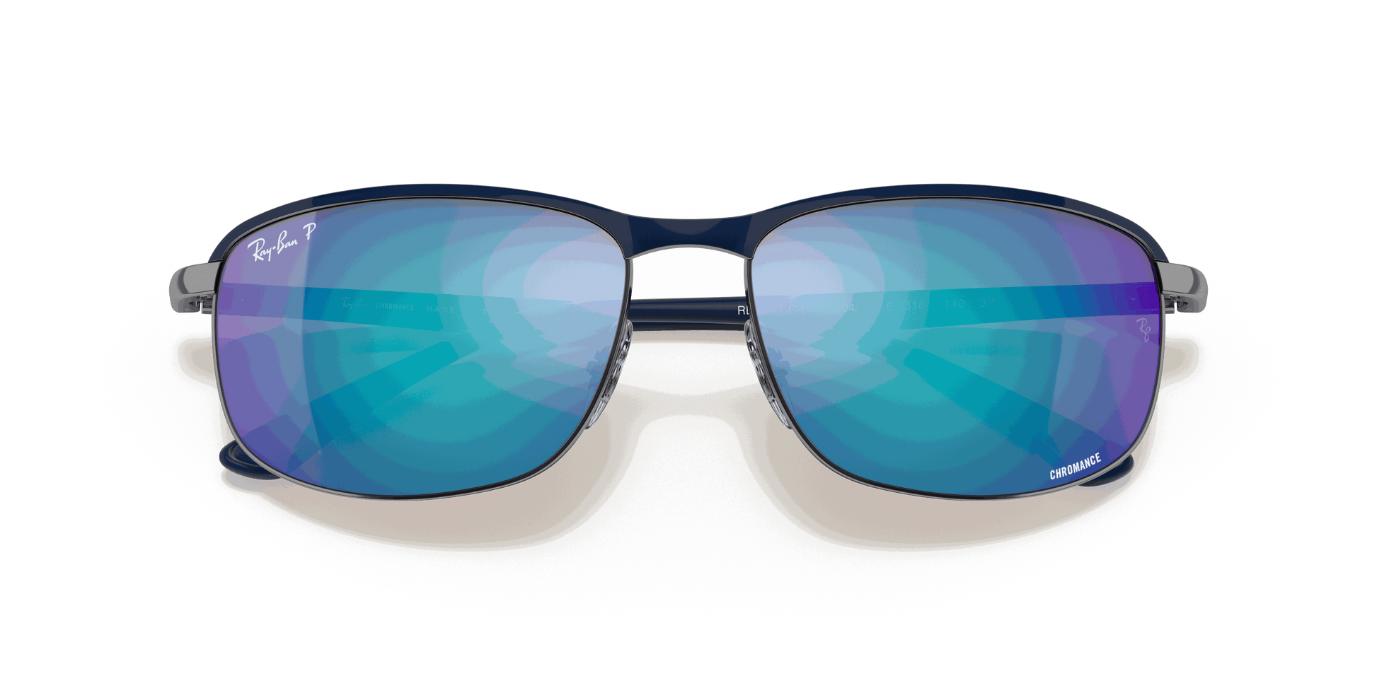 [Grey/Blue Lenses, Matte Blue On Gunmetal Frame]