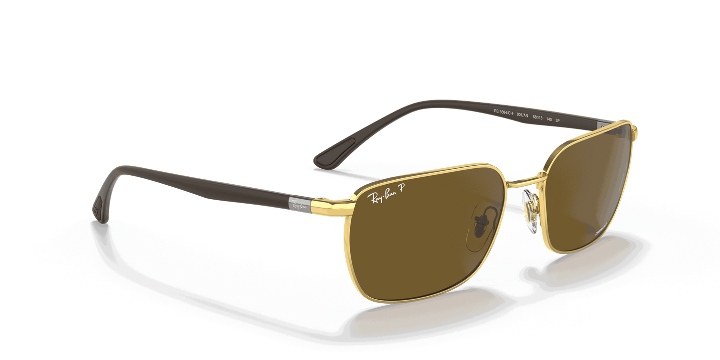 [Brown Lenses, Polished Arista Gold Frame]